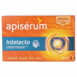 Apisérum Intelecto: Suplemento Cognitivo de 30 Cápsulas Naturalmente Potenciado
