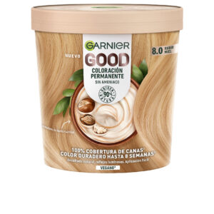 Garnier GOOD Coloración Permanente #8.0 - Rubio Miel Brillante 217 ml