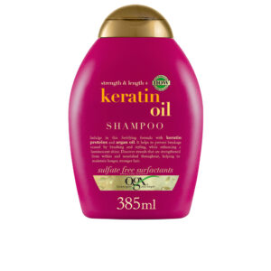 OGX Champú Nutritivo de Queratina para Cabello Quebradizo - Hidratación y Fortalecimiento 385 ml