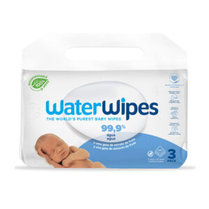 Toallitas Hipoalergénicas Waterwipes para Bebés - 99,9% Agua Pura, 180 Unidades Bio