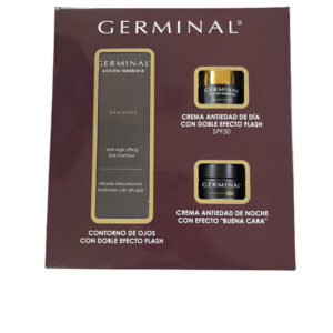 Germinal Trio Radiance: Contorno de Ojos y Cremas Día/Noche Acción Inmediata - Lote 3 pz