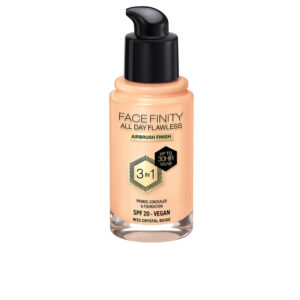 Max Factor Facefinity Perfección Todo el Día Base 3 en 1 #W33 Beige Cristal 30 ml