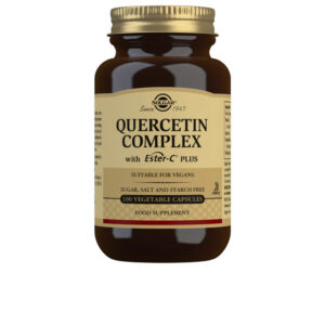 Solgar Quercitina Complex: Potente Fórmula Antioxidante con Vitamina C y Bioflavonoides - 100 Cápsulas Veganas