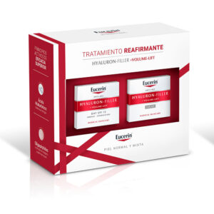 Eucerin Hyaluron Filler Volume Lift Set Revitalizante Día y Noche para Piel Seca - 2 Piezas (50 ml cada una)