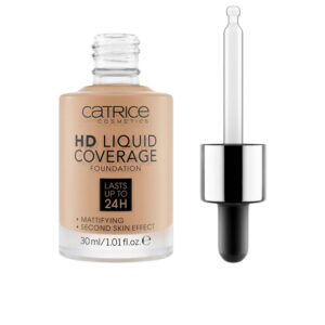 Catrice HD Liquid Coverage Foundation 24h - #050 Rosy Ash (30 ml) - Cobertura Líquida Imperceptible