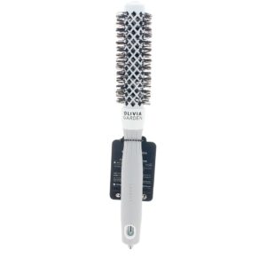 Olivia Garden Expert Blowout Shine - Brocha de Peluquería Blanco y Gris #20 mm (1 Unidad)