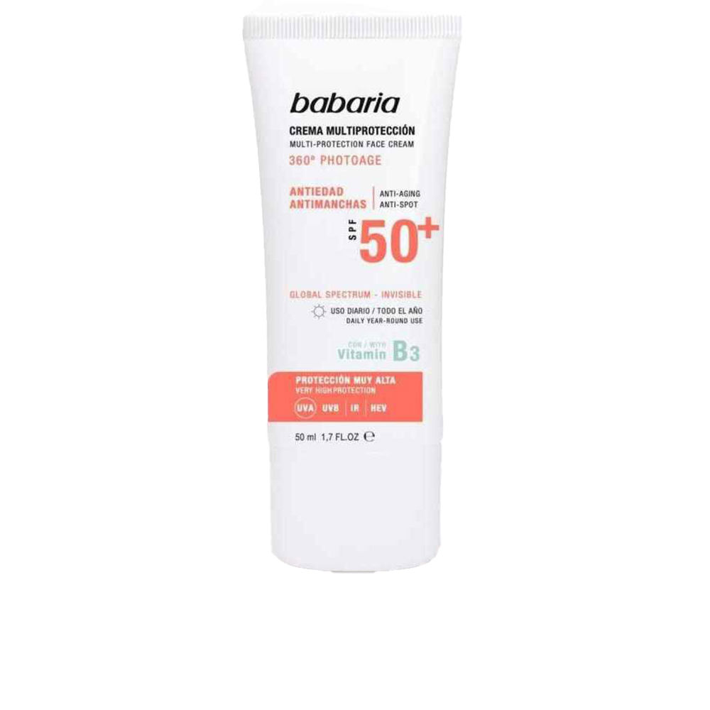 Babaria Solar Multiprotección Antimanchas SPF50+ 50 ml - Cuidado Avanzado para la Piel.