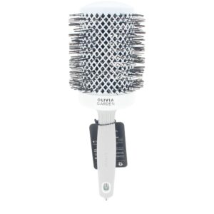 Olivia Garden Expert Blowout Shine - Cepillo de Cerdas Blanca y Gris #65 mm 1 u