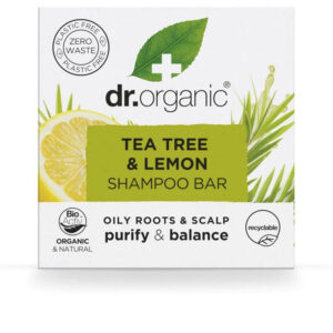 Champú Sólido Revitalizante de Árbol del Té y Limón - Dr. Organic 75 g