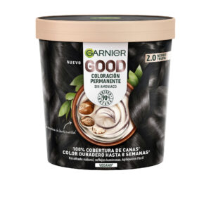 Garnier GOOD Coloración Permanente 2.0 - Negro Trufa, 217 ml de Intensidad Duradera