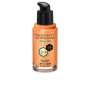 Max Factor Facefinity 3 en 1 Base Perfecta Todo el Día #N84-Toffee Suave 30 ml