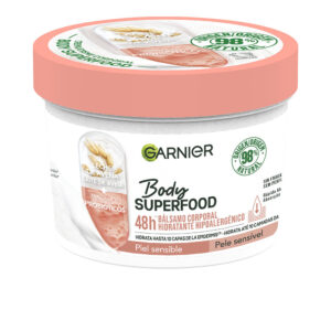 Garnier BODY SUPERFOOD Bálsamo Corporal Hidratante Hipoalergénico - Nutrición Intensiva 380 ml