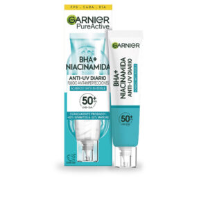 Garnier Pure Active BHA + Niacinamida Fluido Anti-Imperfecciones con Protección Solar FPS50+ - 40 ml
