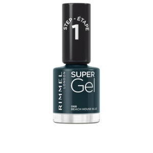 Rimmel London SUPER GEL Esmalte de Uñas #068 Azul Playa House – 12 ml