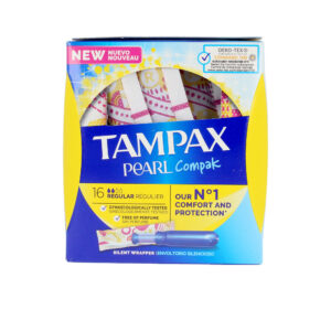 TAMPAX PEARL COMPAK - Tampones Regulares Ultra Confort 16 unidades