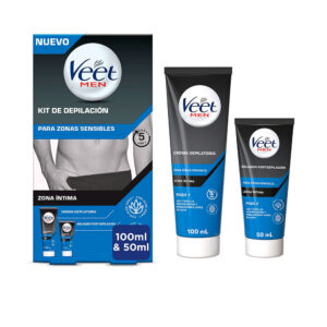 Veet Men Kit de Depilación Suave para Zonas Sensibles - 150 ml en 2 Pasos
