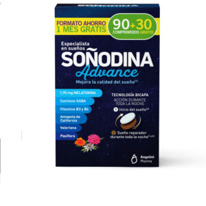 SOÑODINA Melatonina Dual Plus 90 + 30 Comprimidos Regalo - Suplemento para el Sueño 120 Caps. de Natura Essenziale