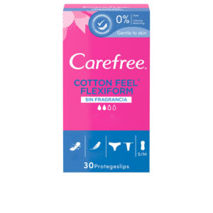 Carefree Salvaslip Flexiform Transpirable Sin Perfume - 30 Unidades de Comodidad y Protección
