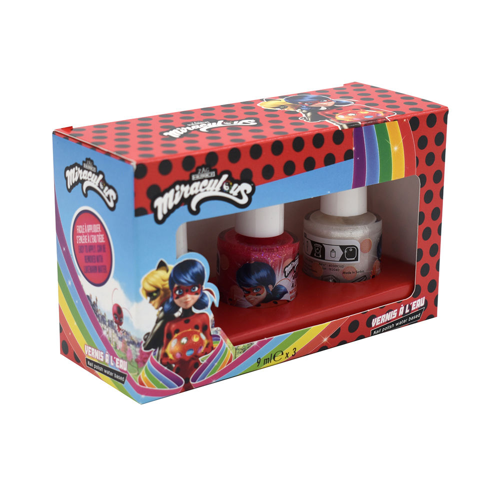 Set Esmaltes de Uñas "MIRACULOUS" - 3 Piezas de 9 ml cada una - Marca: Take Care