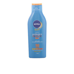 NIVEA SUN PROTEGE&BRONCEA Leche Solar SPF50 - Protección Intensa y Bronceado Natural 200 ml