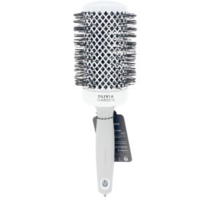 Olivia Garden Expert Blowout Shine - Brillo Profesional Blanco y Gris #55 mm (1 u)