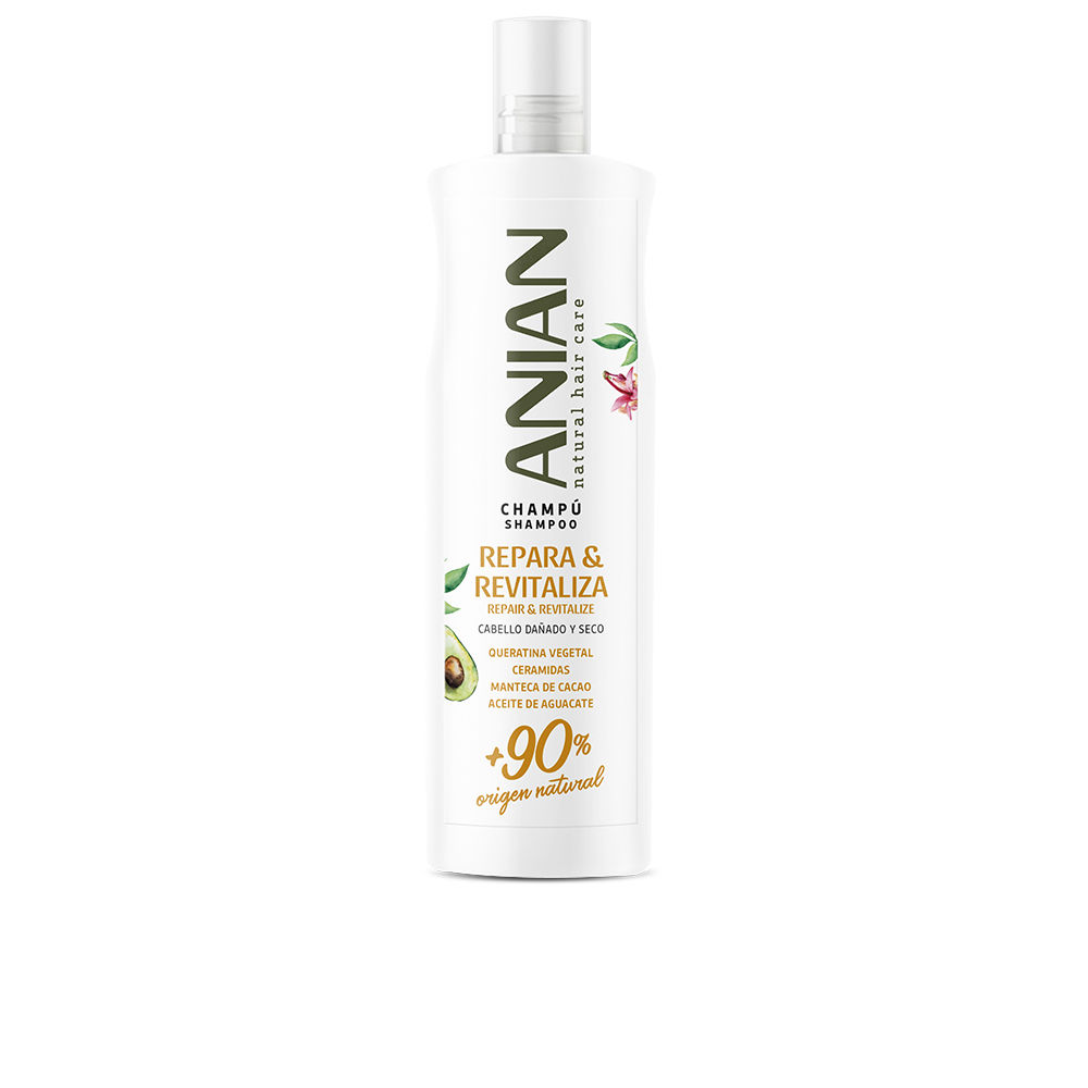 Champú Revitalizante de Queratina Vegetal Anian - 400 ml para Reparar y Nutrir tu Cabello.