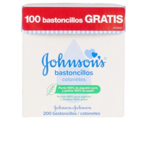 Bastoncillos de Algodón 100% Johnson's - 200 Unidades en Papel