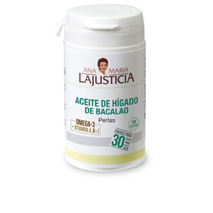 "Ana María Lajusticia Aceite de Hígado de Bacalao con Vitamina E - 90 Perlas Nutritivas"