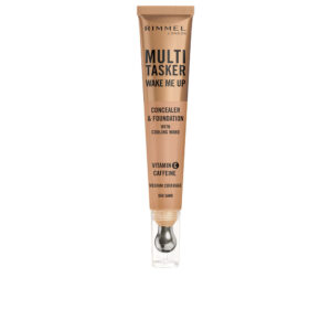 RIMMEL LONDON MULTITASKER WAKE ME UP: Corrector y Base 2 en 1 #Sand - 20 ml