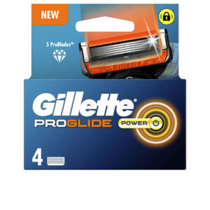 Gillette Fusion ProGlide Power - Estación de Carga con 4 Recambios Premium