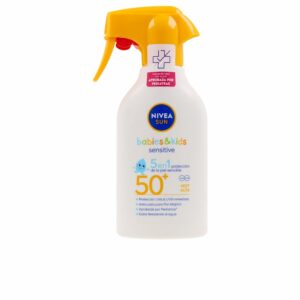Nivea Sun Babies & Kids Sensitive Crema Solar SPF50+ - 270 ml con Aplicador Spray