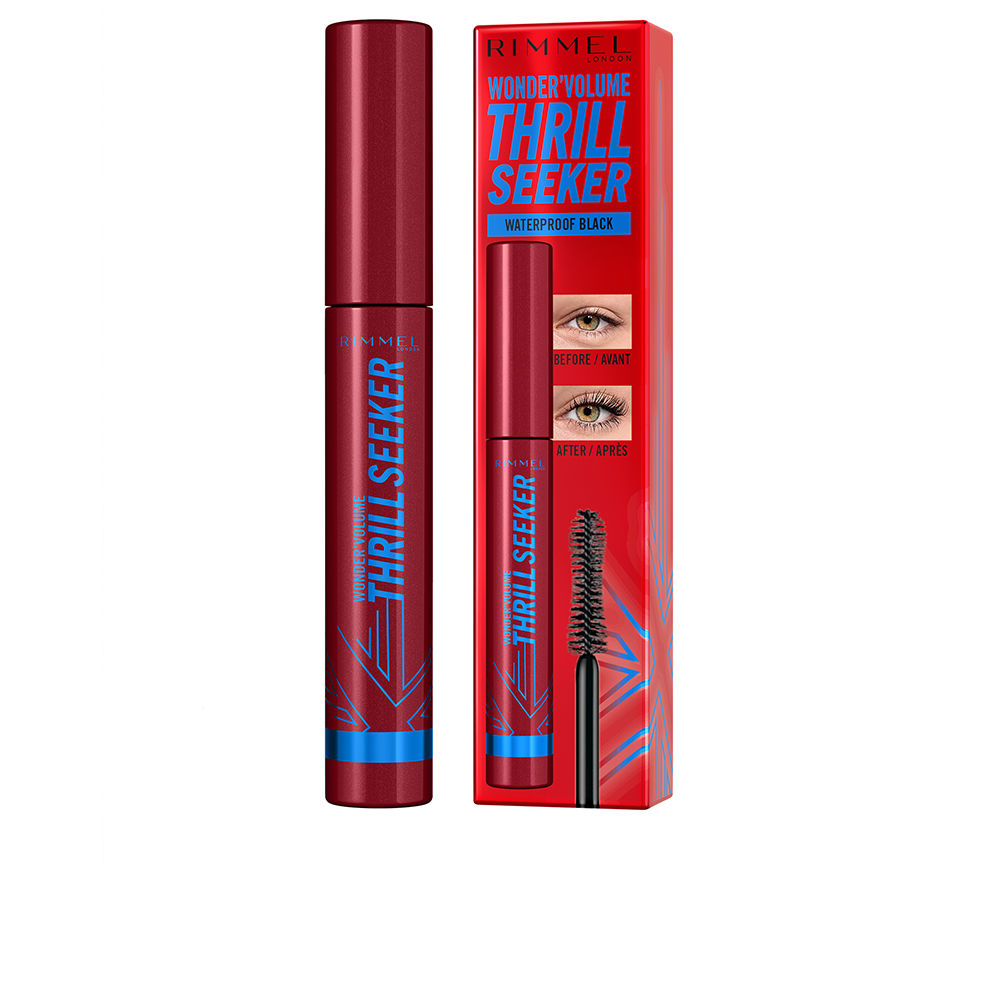 Rimmel London 'VOLUME THRILL SEEKER' Máscara Waterproof Extra Negra - 8 ml