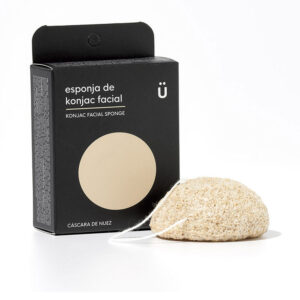 Esponja Facial Konjac Naturbrush con Cáscara de Nuez - 15 g