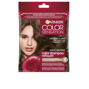 Garnier COLOR SENSATION Champú Castaño Claro #5.0 - Brillo y Color Duradero