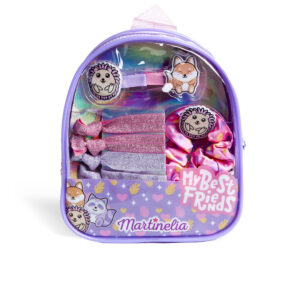 Mochila Estuche 8 Piezas My Best Friends by Martinelia: 5 Coleteros y 2 Pinzas Incluidos