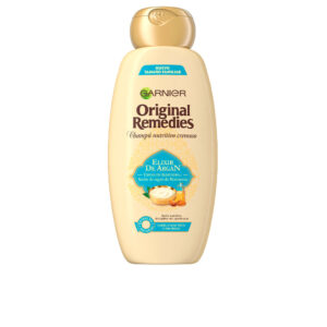 Champú Elixir de Argán Original Remedies 600 ml - Garnier: Brillo y Nutrición para tu Cabello.