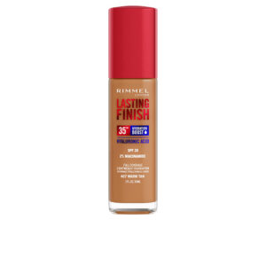 Rimmel London Lasting Finish Hidratación Intensiva SPF20 - Tonalidad #407 Warm Tan, 30 ml