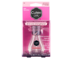 Cutex Fortifying Treatment: Base y Top Coat 13,6 ml para Uñas Fuertes y Saludables