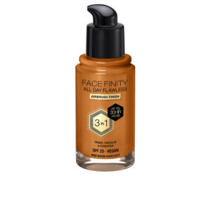Max Factor Facefinity 3 en 1 Base de Maquillaje Flawless #W98 - Avellana Cálida 30 ml