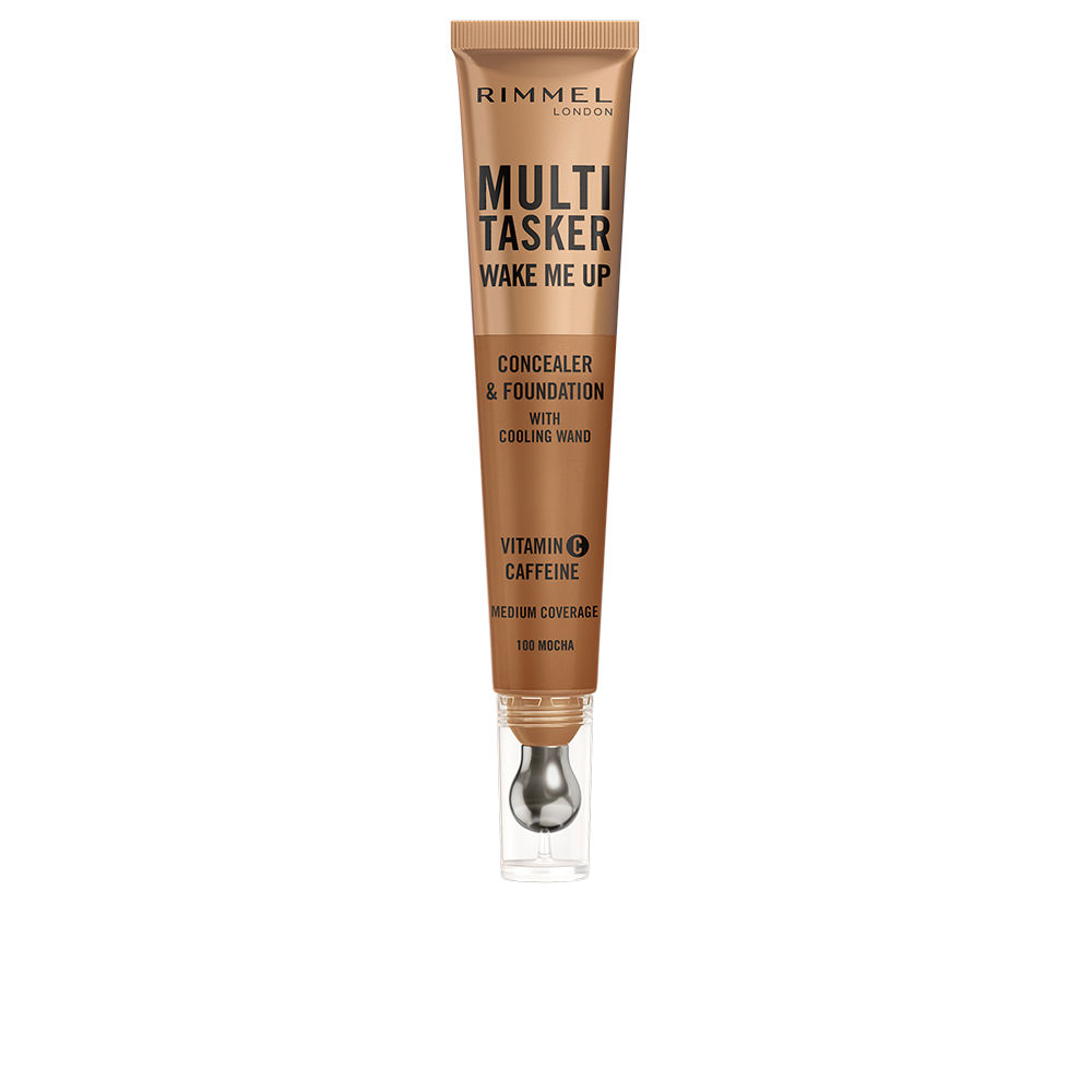 RIMMEL LONDON MULTITASKER WAKE ME UP: Corrector y Base de Maquillaje #Mocha - 20 ml