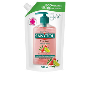 Sanytol Jabón Antibacteriano de Cocina ECO 500 ml - Recambio Ecológico y Eficaz