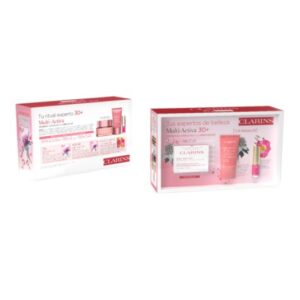 CLARINS Set Multi-Active para Pieles Secas: Crema Día, Crema Noche y Aceite Labial #04