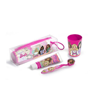 Estuche Dental Barbie: Set de Cuidado Bucal 4 Piezas