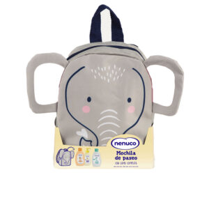 Mochila Elefantito Nenuco: Set de 4 Productos Esenciales (Agua de Colonia, Jabón Líquido, Champú, Leche Hidratante)