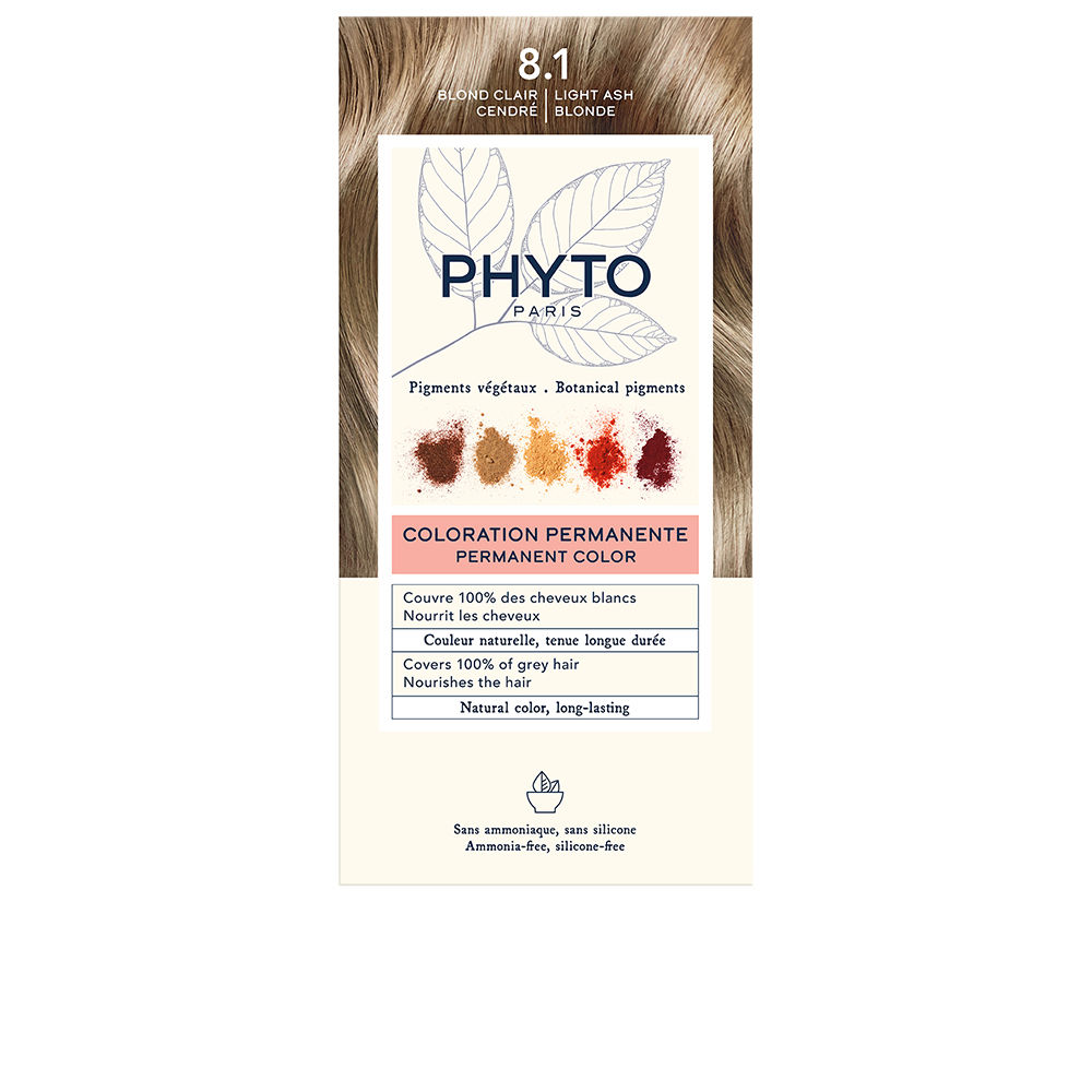 PHYTOCOLOR 8.1 - Rubio Claro Ceniza 4 unidades