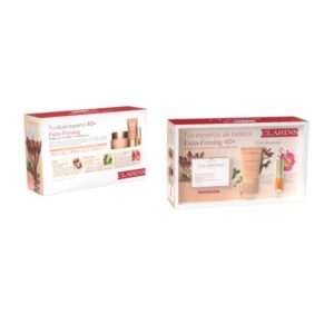 CLARINS Crema Extra Firming para Todo Tipo de Pieles - Estuche de 3 Piezas (Día, Noche y Aceite de Labios)