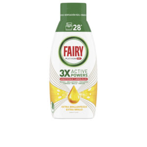FAIRY PLATINUM Gel Limón para Lavavajillas - 28 Lavados Poderosos