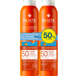 SUN SYSTEM SPF50+ BABY spray transparente pack 2 x 200 ml