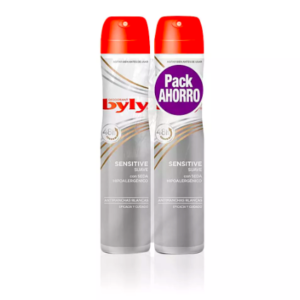 BYLY SENSITIVE DESODORANTE vaporizador lote 2 pz