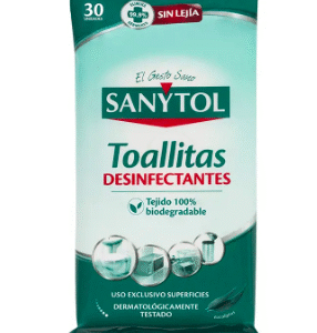 SANYTOL toallitas desinfectantes 30 u
